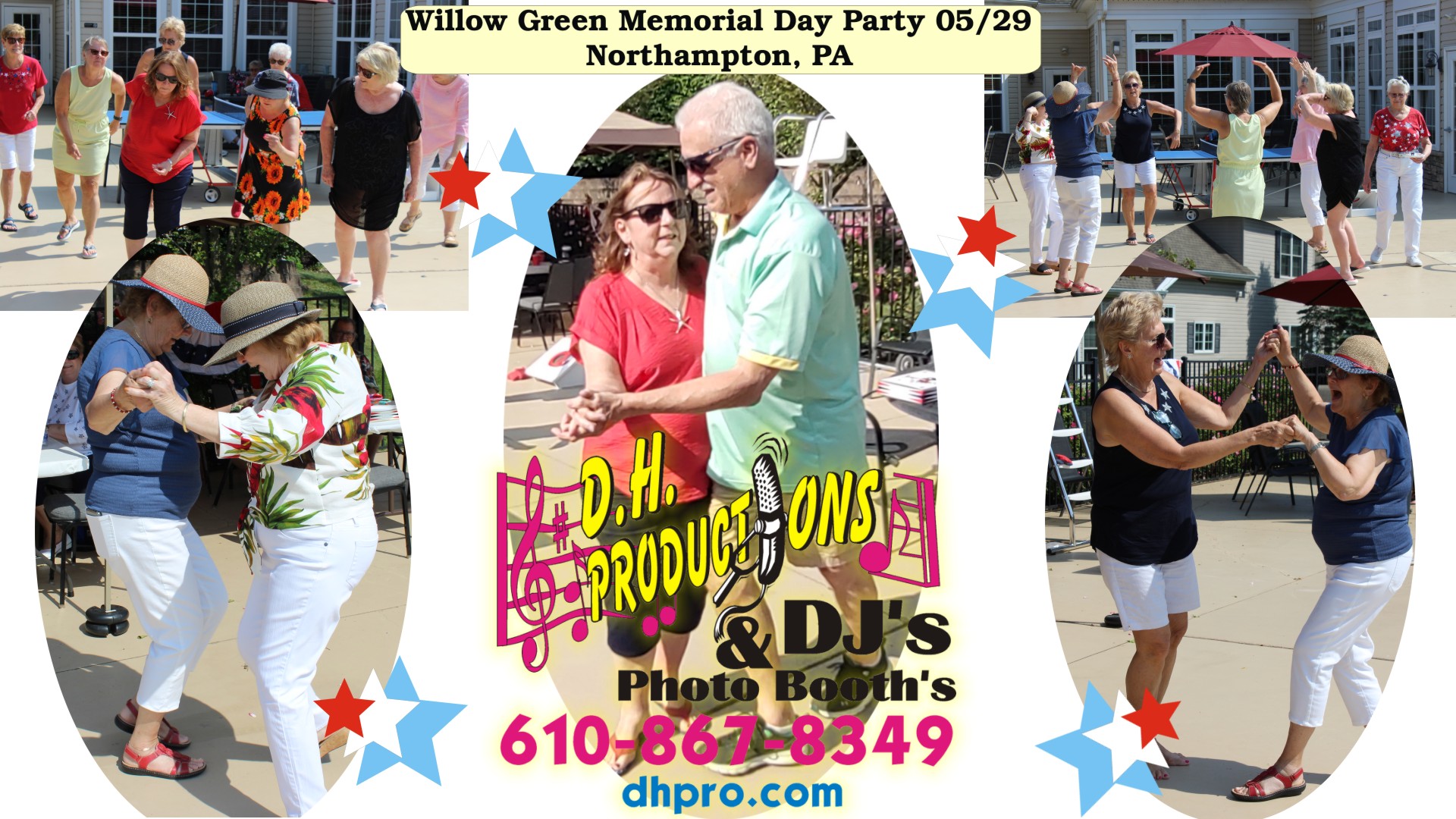 Shots Of Patriotic Pool Picnic